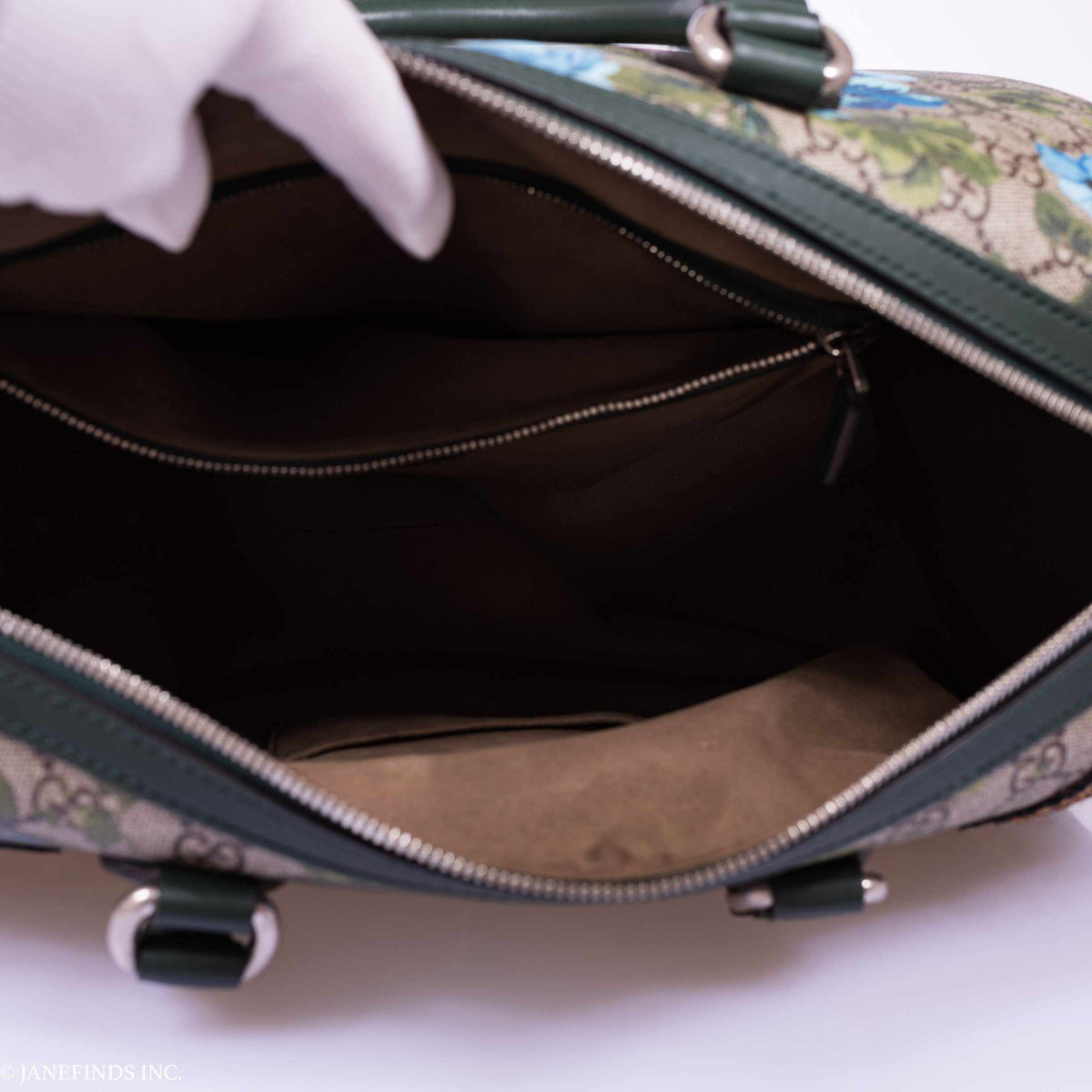 Gucci Linea A Butterfly Embroidered Boston Bag - photo 7