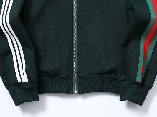 Gucci x adidas Trefoil Logo Tracksuit Set Green Technical Jersey - photo 2