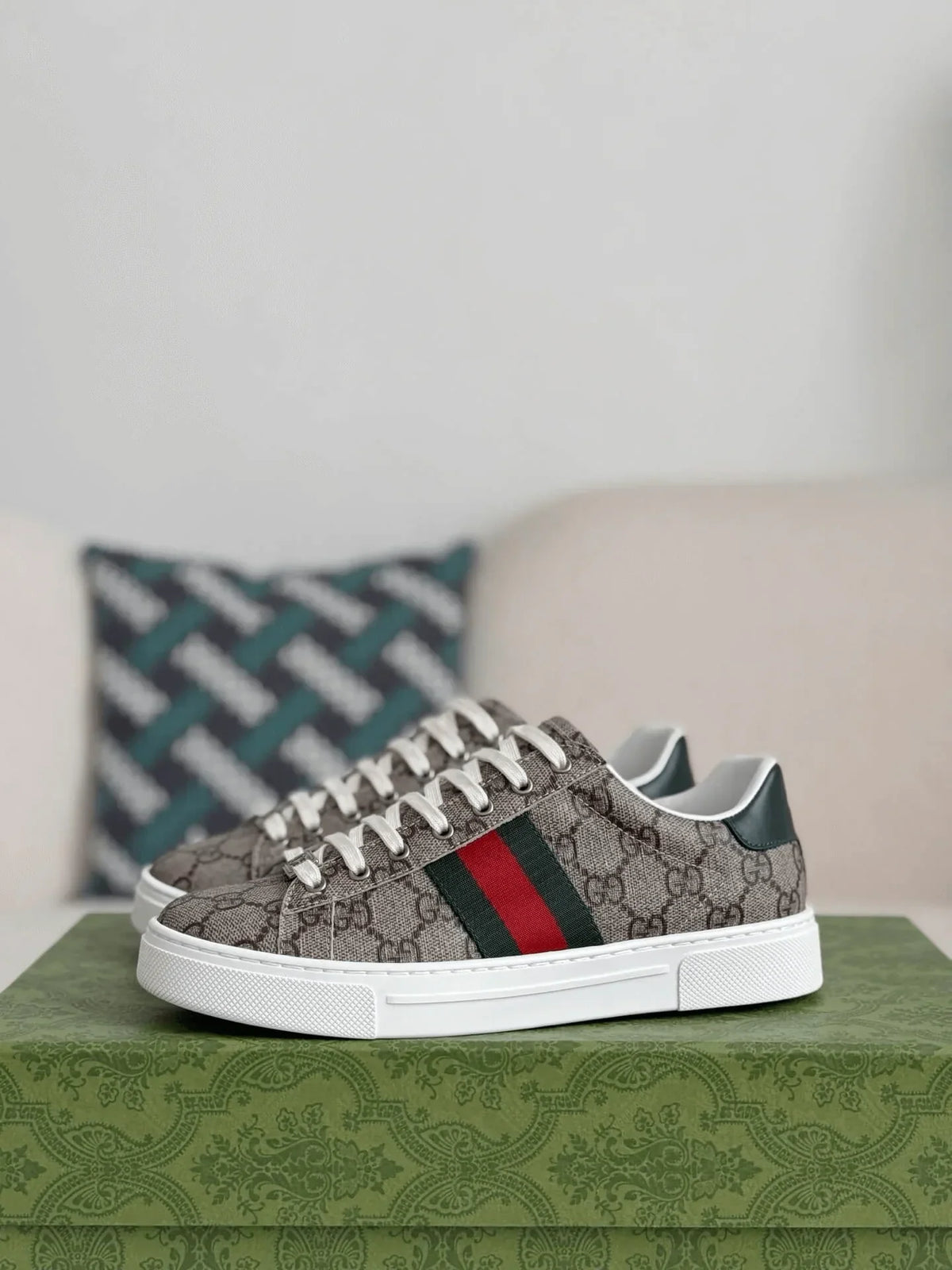 Gucci Ace Sneaker - Beige GG Supreme Canvas & Web - photo 10