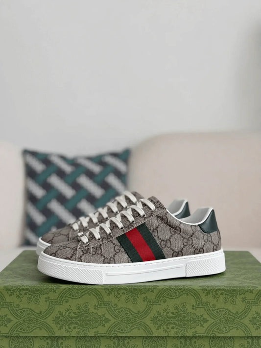 Gucci Ace Sneaker - Beige GG Supreme Canvas & Web - photo 2