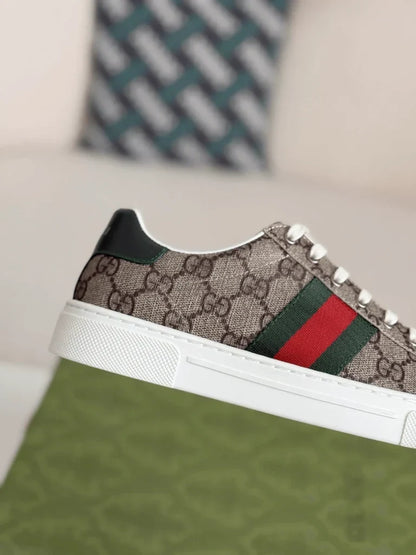 Gucci Ace Sneaker - Beige GG Supreme Canvas & Web - photo 4