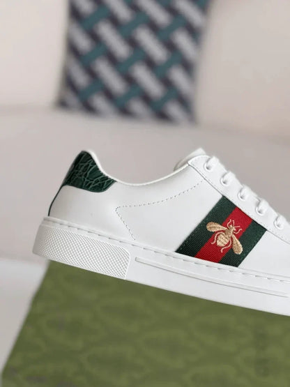 Gucci Ace Sneaker – White Leather with Embroidered Bee - image 9