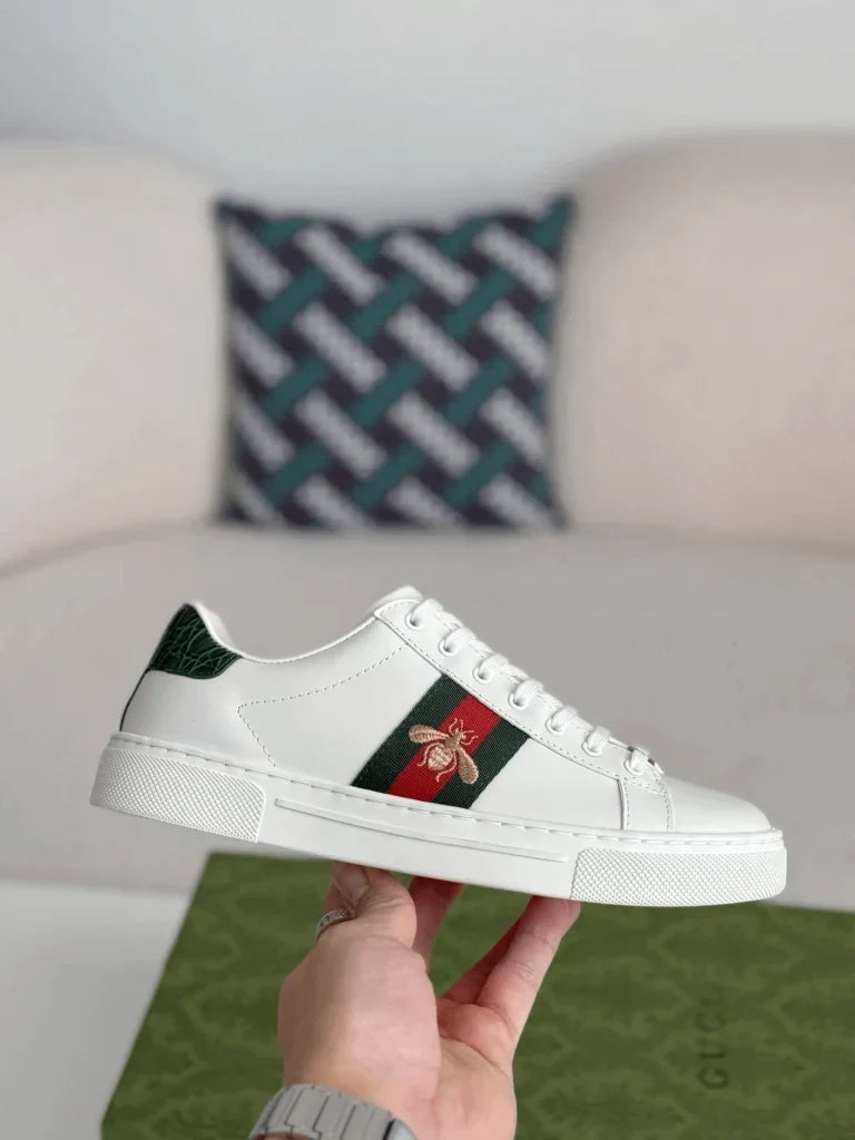 Gucci Ace Sneaker – White Leather with Embroidered Bee - image 8