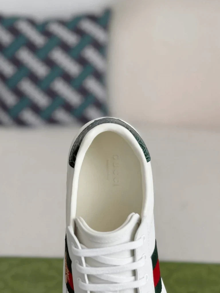 Gucci Ace Sneaker – White Leather with Embroidered Bee - image 7