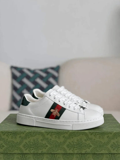 Gucci Ace Sneaker – White Leather with Embroidered Bee - image 5