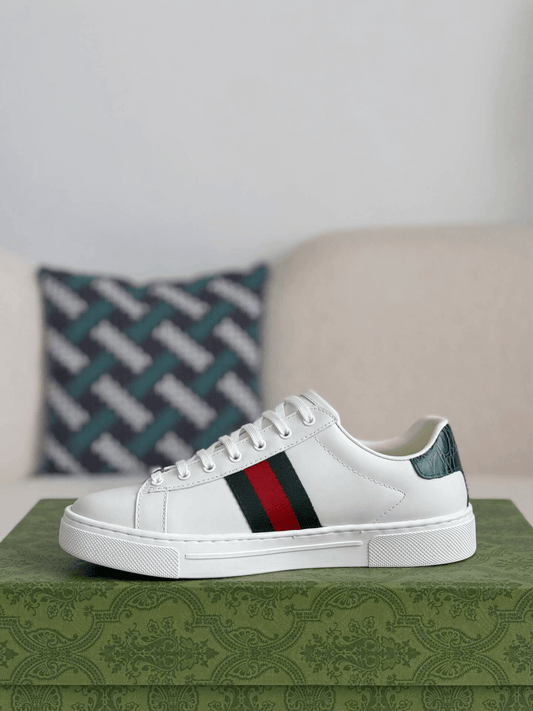 Gucci Ace Sneaker Leather with Web Stripe and Bee Embroidery - image 2