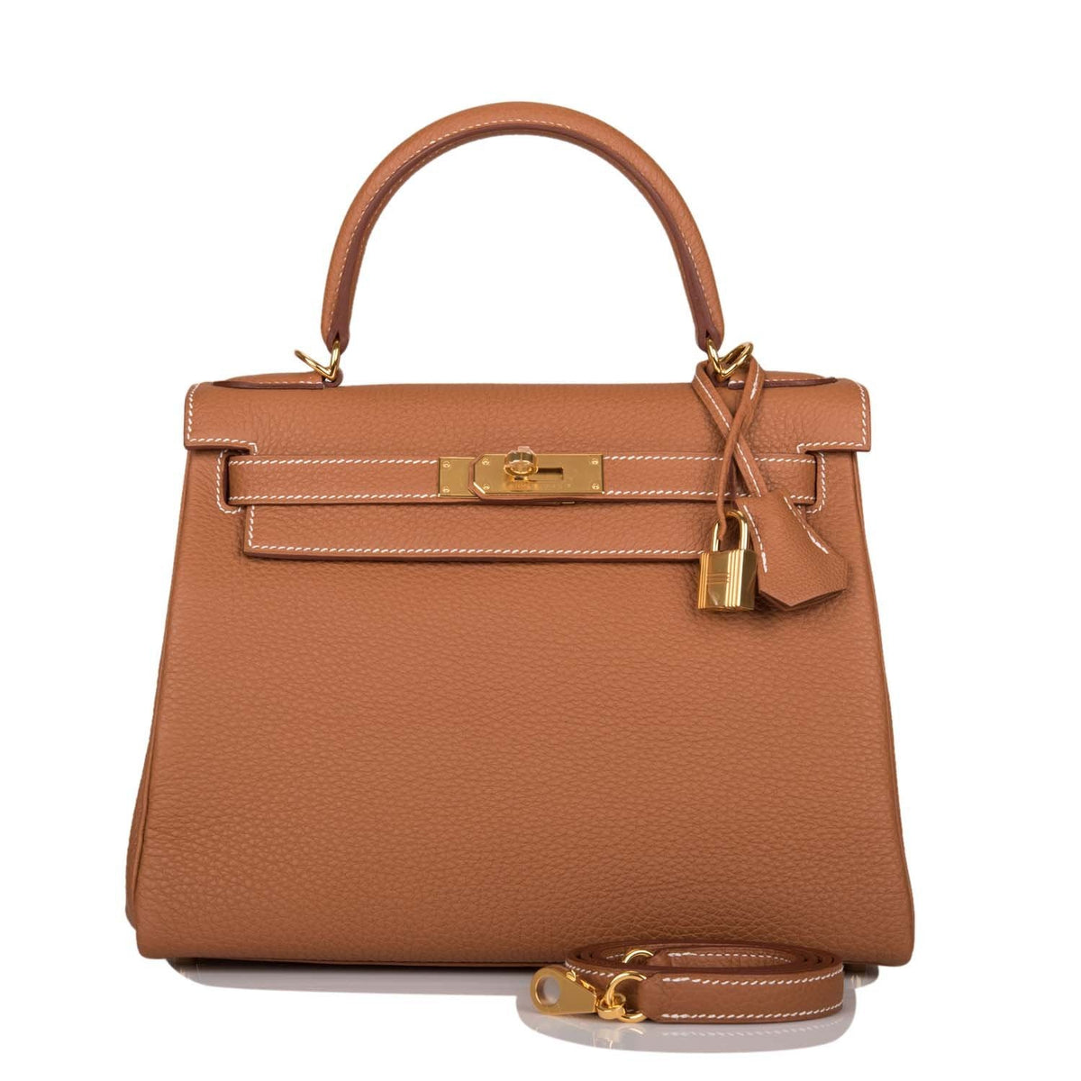 Hermes Gold Togo Retourne Kelly 28cm Gold Hardware - image 1