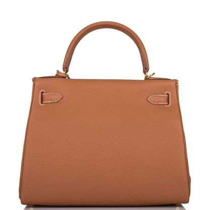 Hermes Gold Togo Retourne Kelly 28cm Gold Hardware - image 3