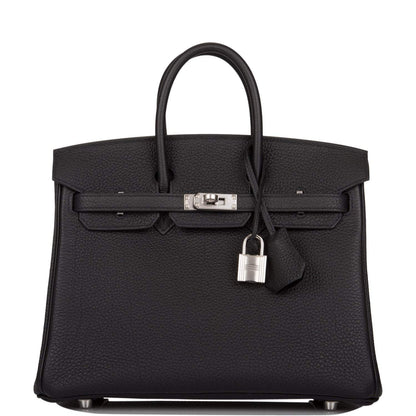Hermes Black Togo Birkin 25cm Palladium Hardware - image 1