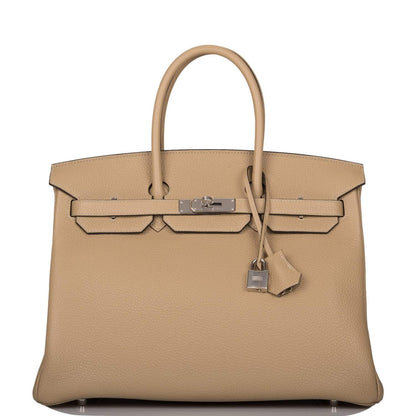 Hermès Birkin 35 Trench Clemence Palladium Hardware - photo 1