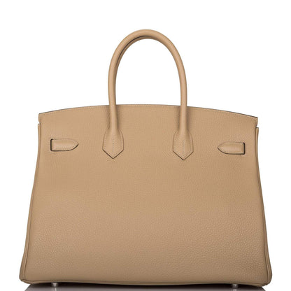 Hermès Birkin 35 Trench Clemence Palladium Hardware - photo 4