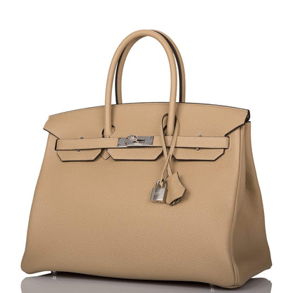 Hermès Birkin 35 Trench Clemence Palladium Hardware - photo 5
