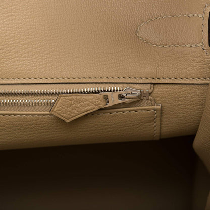 Hermès Birkin 35 Trench Clemence Palladium Hardware - photo 9