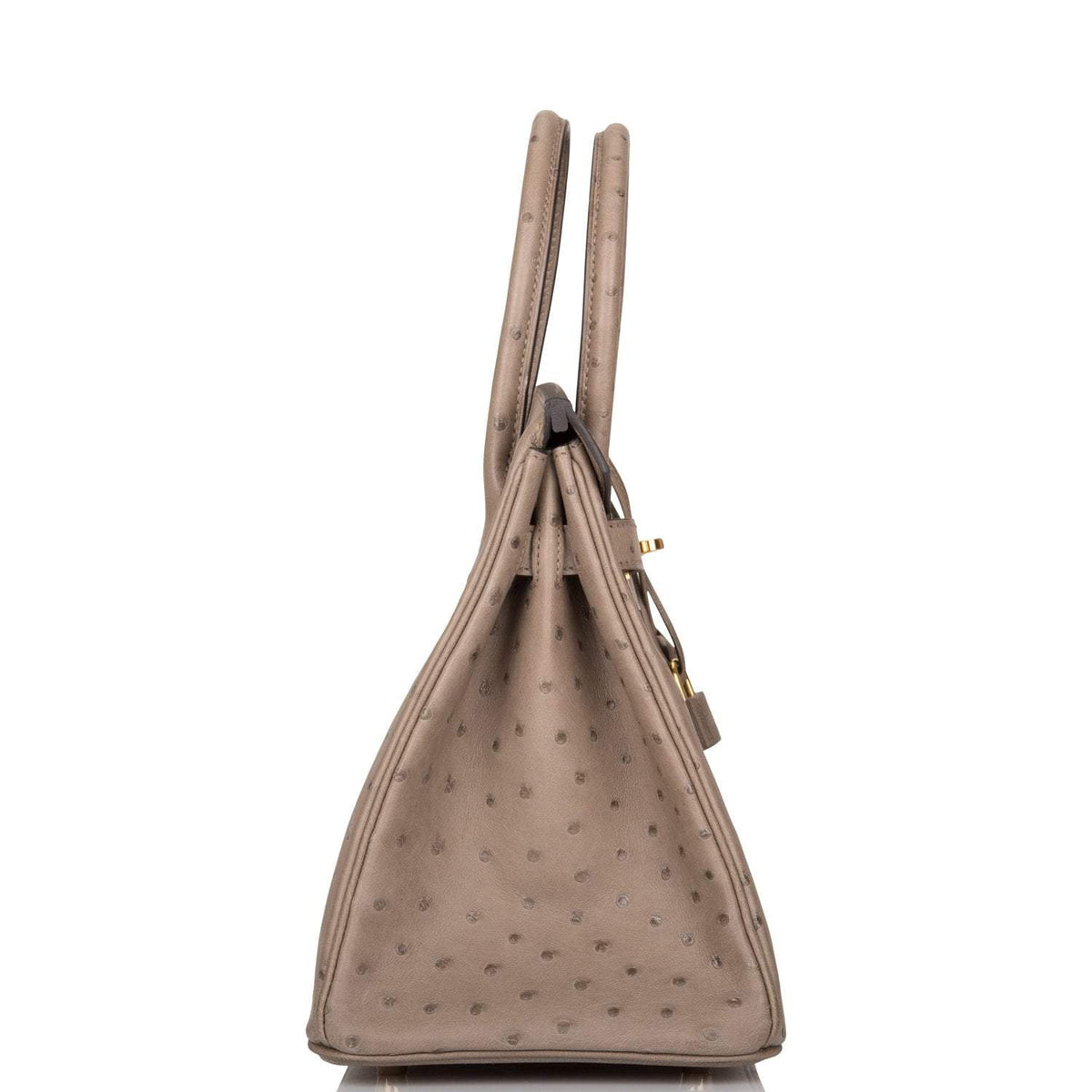 Hermès Gris Asphalte Ostrich Birkin 30cm Gold Hardware - photo 3