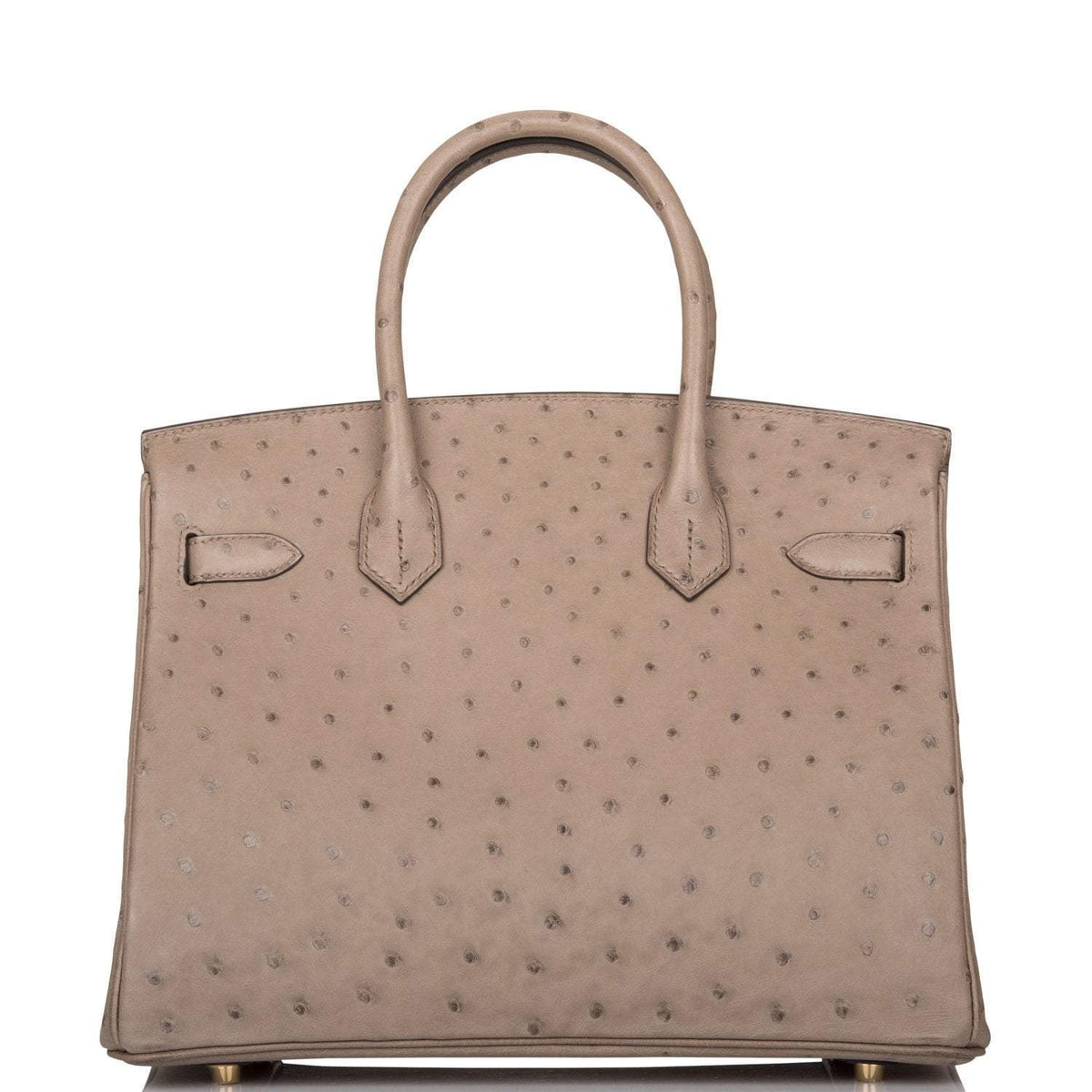 Hermès Gris Asphalte Ostrich Birkin 30cm Gold Hardware - photo 4