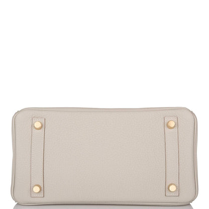 Hermes Birkin 25 Gris Perle Togo Gold Hardware - image 6