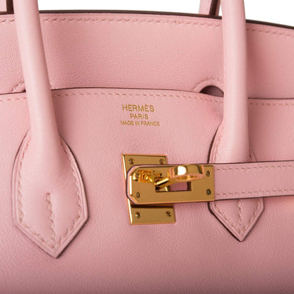 Hermes Birkin 25 Rose Sakura Swift Gold Hardware - image 7