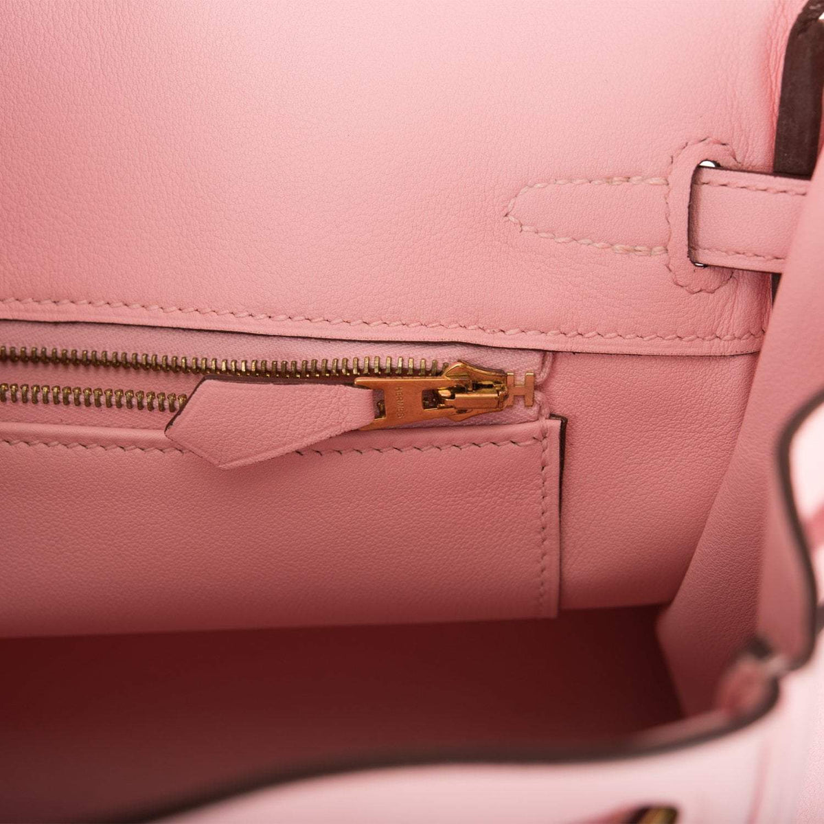 Hermes Birkin 25 Rose Sakura Swift Gold Hardware - image 9