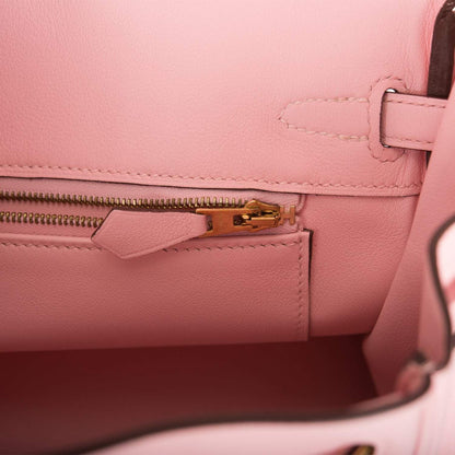 Hermes Birkin 25 Rose Sakura Swift Gold Hardware - image 9