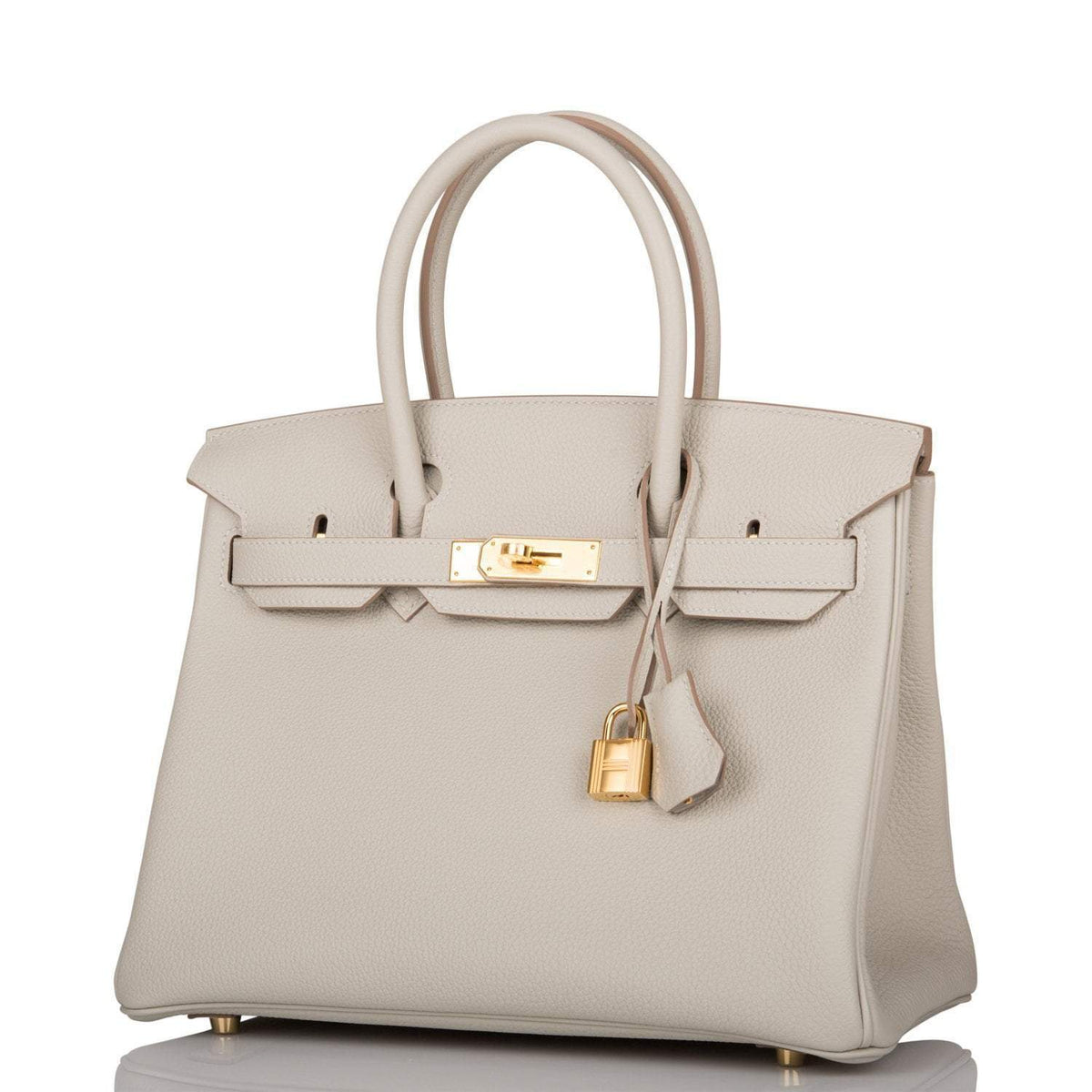 Hermes Gris Perle Togo Birkin 30cm Gold Hardware - image 5