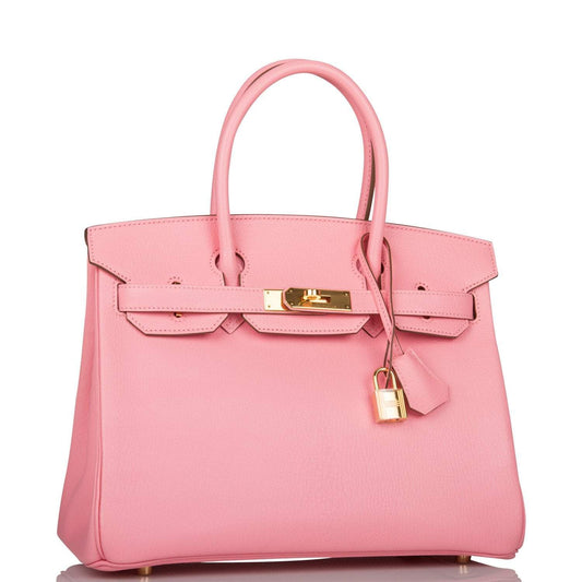 Hermes Rose Confetti Chevre Birkin 30cm Gold Hardware Deposit JW - image 2