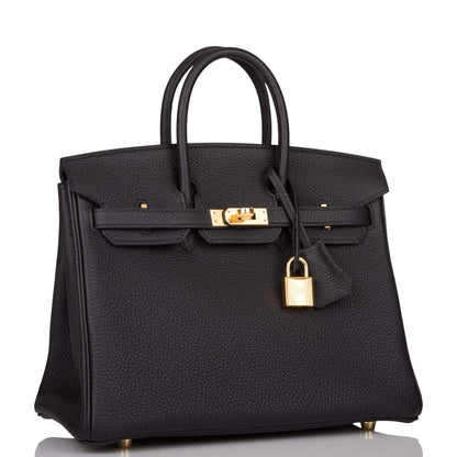Hermès Black Togo Birkin 25cm Gold Hardware - photo 2