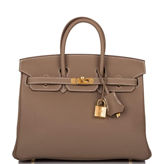 Hermès Birkin 25 Etoupe Togo Gold Hardware - photo 1