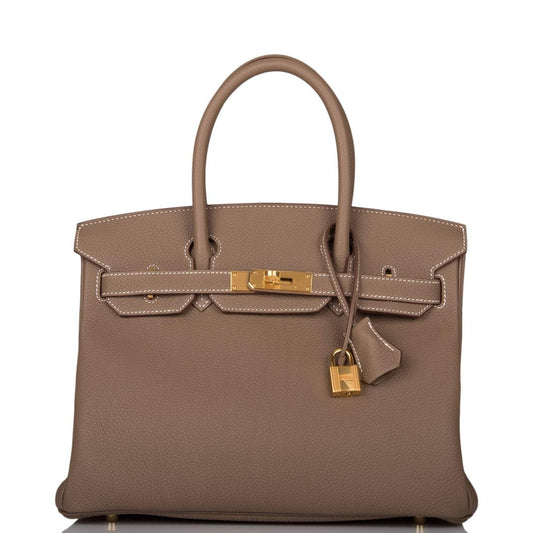Hermès Birkin 30 Etoupe Togo Gold Hardware - photo 1
