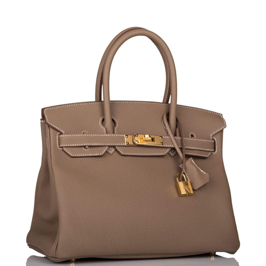 Hermès Birkin 30 Etoupe Togo Gold Hardware - photo 2