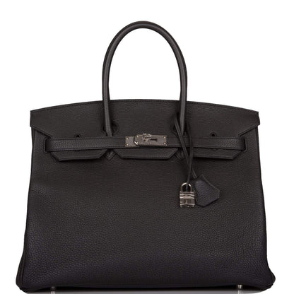 Hermès Birkin 35 Black Togo Palladium Hardware - photo 1