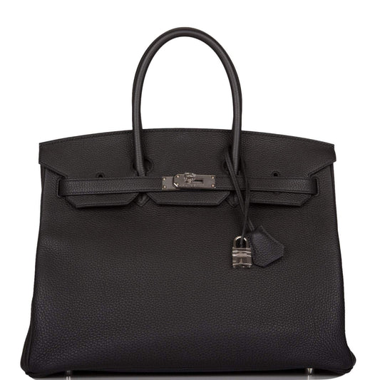 Hermès Birkin 35 Black Togo Palladium Hardware - photo 1