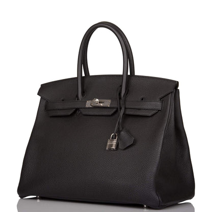 Hermès Birkin 35 Black Togo Palladium Hardware - photo 5