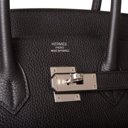 Hermès Birkin 35 Black Togo Palladium Hardware - photo 7