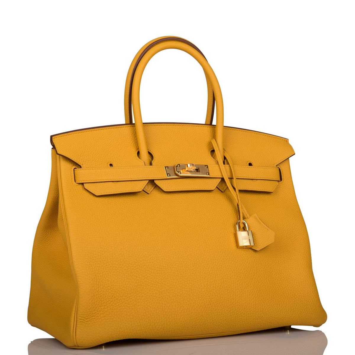 Hermès Birkin 35 Jaune Ambre Togo Gold Hardware - photo 2