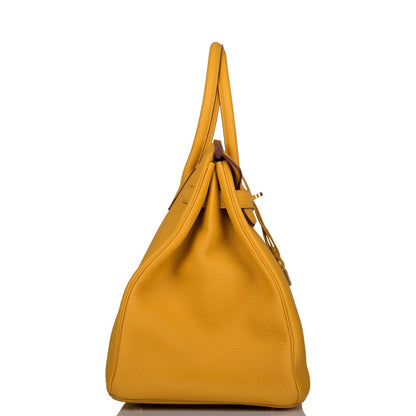 Hermès Birkin 35 Jaune Ambre Togo Gold Hardware - photo 3