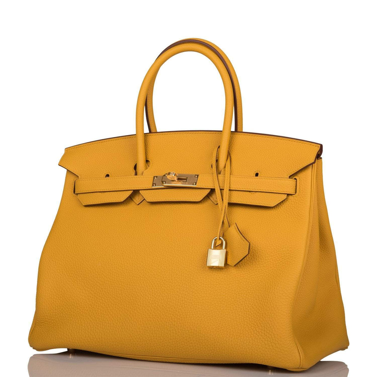 Hermès Birkin 35 Jaune Ambre Togo Gold Hardware - photo 5