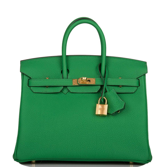 Hermès Birkin 25cm Bambou Togo Gold Hardware - photo 1