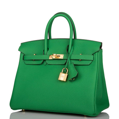 Hermès Birkin 25cm Bambou Togo Gold Hardware - photo 5
