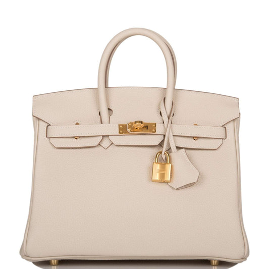Hermès Birkin 25 Craie Togo Gold Hardware - photo 1