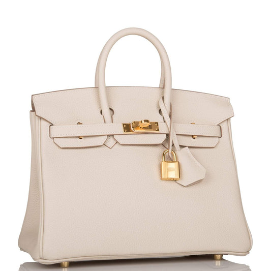 Hermès Birkin 25 Craie Togo Gold Hardware - photo 2