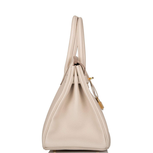Hermès Birkin 30 Craie Togo Gold Hardware - photo 2
