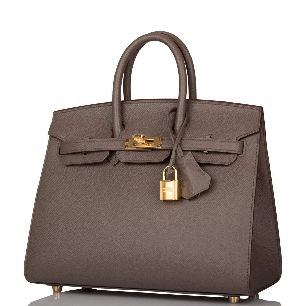 Hermès Birkin Sellier 25 Etain Epsom Gold Hardware - photo 5
