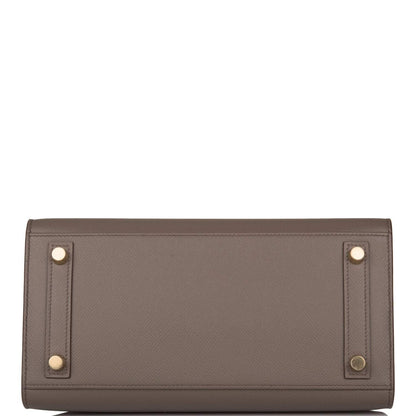 Hermès Birkin Sellier 25 Etain Epsom Gold Hardware - photo 6
