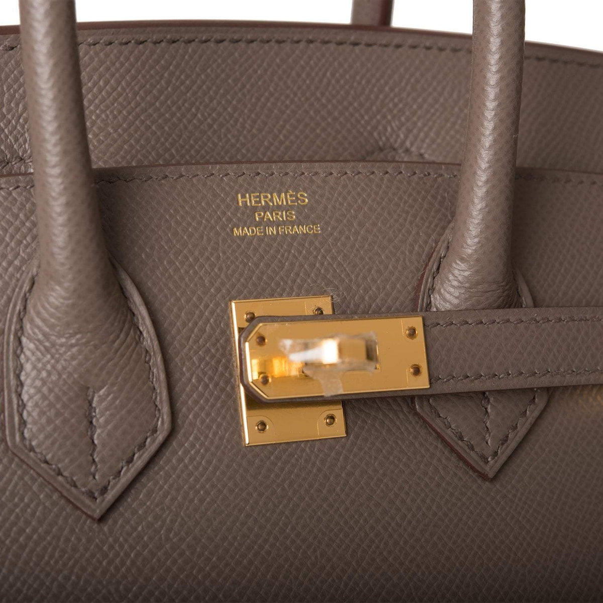 Hermès Birkin Sellier 25 Etain Epsom Gold Hardware - photo 7
