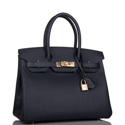 Hermès Birkin 30 Bleu Indigo Epsom Rose Gold Hardware - photo 2
