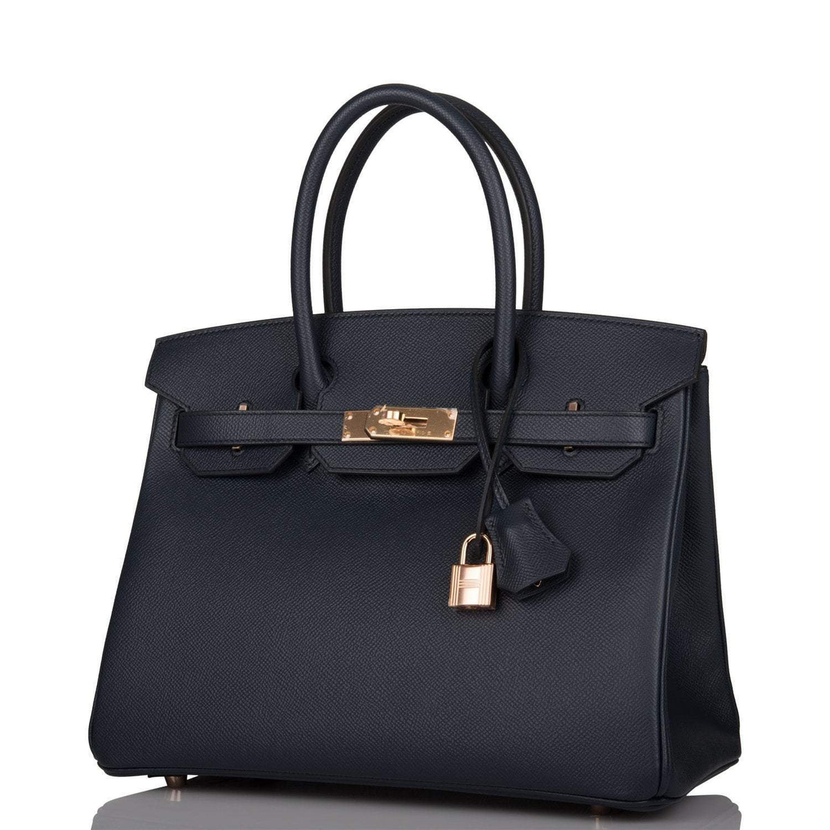 Hermès Birkin 30 Bleu Indigo Epsom Rose Gold Hardware - photo 5