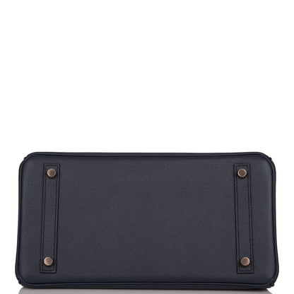 Hermès Birkin 30 Bleu Indigo Epsom Rose Gold Hardware - photo 6