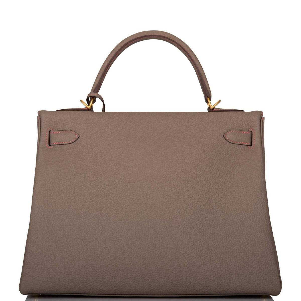 Hermes Horseshoe Stamp (HSS) Gris Asphalte Verso Togo Retourne Kelly 32cm Brushed Gold Hardware - image 4