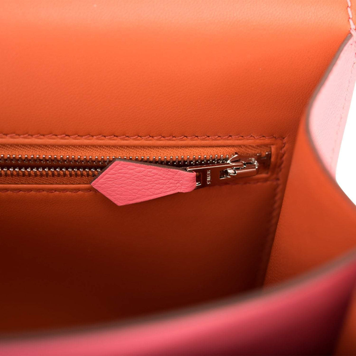 Hermes Rose D'Ete Verso Evercolor Constance 24cm Palladium Hardware - image 10