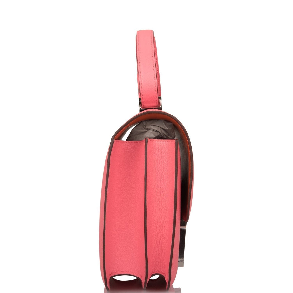 Hermes Rose D'Ete Verso Evercolor Constance 24cm Palladium Hardware - image 3